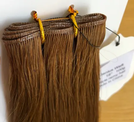 Trending products 2023 new arrivals cuticle aligned raw hair thinnest and flattest Russian hair extensions genius weft