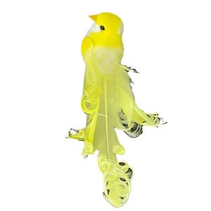 Simülasyon Kuş Kıvırcık Tüy Küçük Kuş Fabrikadan Doğrudan Toptan Satış Altı Renkli Biyonik Tamamen El Yapımı Süsleme El Sanatları Aksesuarları - Product Image 5