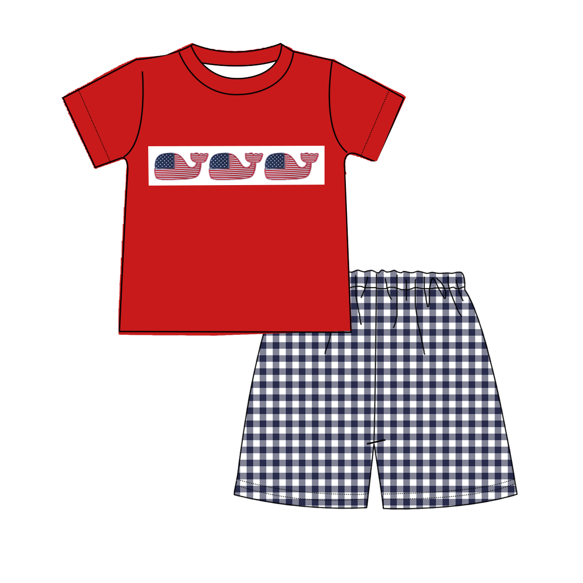 ชุดกางเกงขาสั้นเด็กชาย 2 ชิ้น