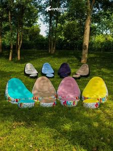 Outdoor inflatable <b>sofa</b> chair, portable camping style, popular online, thickened flocked lazy <b>sofa</b>, bedroom and home leisure fol - Product Image 1