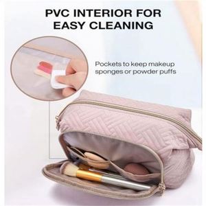 Bolsa de Maquillaje LILALILA 2023 de PVC, Gran Capacidad, Material Resistente al Desgaste, Impermeable, con Cierre Suave para Mujer - Product Image 3