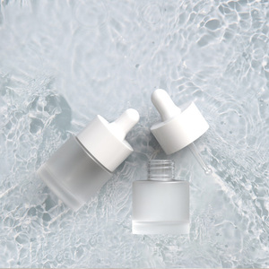 Bán buôn Vai phẳng 15 ml mờ mờ rõ ràng chai thủy tinh nhỏ giọt tinh dầu Huyết thanh chai cho bao bì mỹ phẩm - Product Image 6