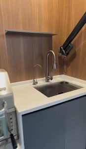 Moderna <span class=keywords><strong>Cucina</strong></span> da Esterno Impermeabile con Protezione Solare, Telaio in Metallo Intelligente, per Feste e Barbecue, con Armadietto - Product Image 5