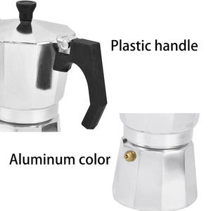 Boîte de couleur italien italien 600 ml unique ouvert cuivre personnalisé expresso en aluminium <span class=keywords><strong>cafetière</strong></span> moka pot ensemble - Product Image 3