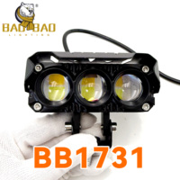 Système d'éclairage de conduite miniature BB1731, blanc jaune, ventilateur LED, projecteur, feu antibrouillard, phare, ampoule pour vélo, moto, moto