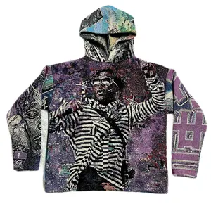 FORMLESSNESS 2024 ss Custom Manufacturer Tapestry Clothing Woven Tapestry Hoodie