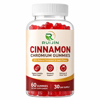 Gummies OEM au Cinnamome et au Chrome, Écorce de Cannelle de Ceylan, Soutien Métabolique et Glycémique Sain, Complément Alimentaire Quotidien à Croquer pour Adultes