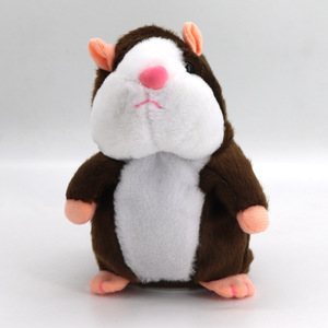 Jouet en peluche électrique interactif pour enfants : Hamster parlant, musicale, avec fonction d'enregistrement et de répétition de phrases, qui secoue la tête, et petite souris. - Product Image 3