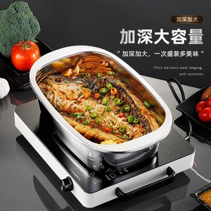 Stainless Steel Square Grill Pan 30cm Durable Heat Resistant For Home And Commercial Use - Product Image 2