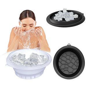 Bol pliable pour bain de glace facial, pour thérapie par eau froide, bol en silicone avec bac à glace intégré, <span class=keywords><strong>cryothérapie</strong></span>, bassins pour le visage - Product Image 6