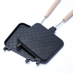 Sartén antiadherente de aleación de aluminio para exteriores, sartén para sándwich con recubrimiento de doble cara - Product Image 5