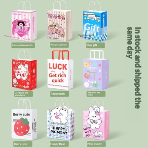 Bolsa de Papel Kraft Navideña para Regalos de Fiesta de Cumpleaños y Comida para Llevar, Impresión de Logotipo Personalizado, Impresión Offset - Product Image 2