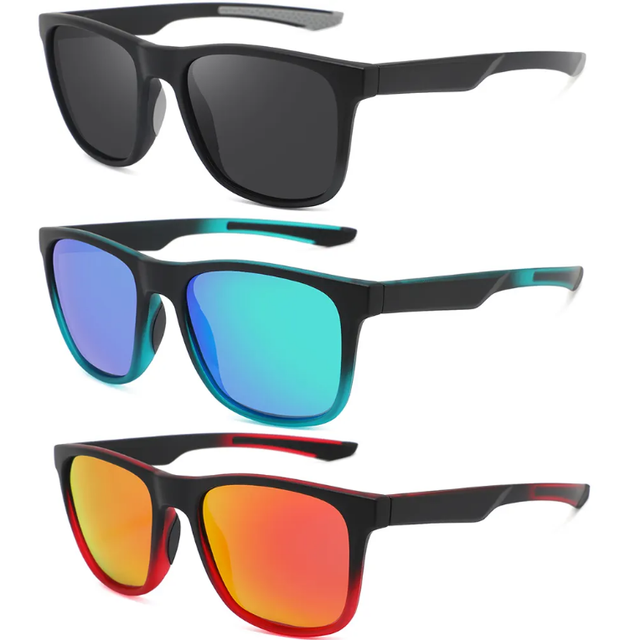 Wholesale Fashion Style Polarized Sunglasses Custom Logo High Quality PC Eyewear Unisex Sport Sunglasses for Cycling