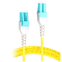Câble de brassage fibre optique 1m (3ft) 2 fibres LC PC Duplex vers LC PC OM3 OM4 Duplex Monomode (OS2) Riser (OFNR) 2.0mm à gaine étanche
