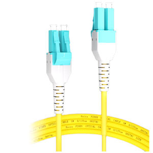 Cavo Patch in Fibra Ottica da 1m (3ft) 2 Fibre LC PC Duplex a LC PC OM3 OM4 Duplex Monomodale (OS2) Riser (OFNR) 2.0mm con Buffer Stretto - Product Image 4