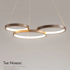 Cercle noir Art Restaurant cuisine île suspension lampe <span class=keywords><strong>scandinave</strong></span> maison salon mode <span class=keywords><strong>chambre</strong></span> <span class=keywords><strong>lustre</strong></span> - Product Image 3