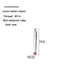 M1.4 M1.6 M1.8 M2.0 School Naald Hoogtemeter Hendel Sonde Tungsten Steel Ruby Hendel Gauge Styli <span class=keywords><strong>Renishaw</strong></span> Styli - Product Image 4