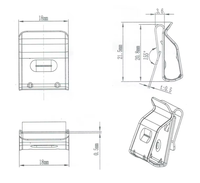 Solarpanel-Montagekabelhalterung 2*4mm² 304 Edelstahl Solar-PV-Kabelklemmen für Panels