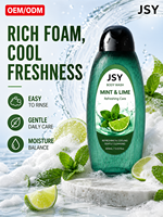 Gel Douche Rafraîchissant et Hydratant Menthe Citron Vert 400ml – Nettoyage Doux, Parfum Longue Durée – Marque Privée OEM ODM