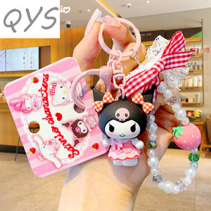 พวงกุญแจสายรัดข้อมือ PVC QYS ตุ๊กตาการ์ตูน 3 มิติ จี้ห้อยกระเป๋านุ่มนิ่ม พวงกุญแจ ของขวัญส่งเสริมการขาย - Product Image 6