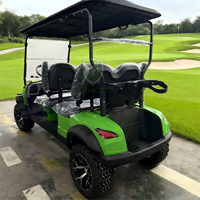 Beemotor Nouveau Design Luxe Chariot de Golf Électrique 72V Lithium 4 Places, Moteur Électrique Voiturette de Club Luxe Buggy Tout-Terrain