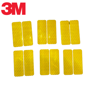 Láminas Reflectantes Rectangulares Fluorescentes Amarillas de la Serie 3M 4000, Etiquetas Autoadhesivas de Advertencia de Seguridad Vial - Product Image 1