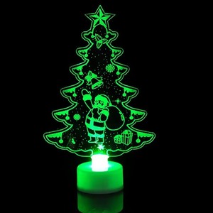 Creative Santa Claus Christmas Tree Snowman 3D LED Night <strong>Light</strong> <strong>Table</strong> Lamp Home Decoration Lighting - Product Image 3