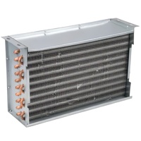 Condenseur commercial de réfrigérateur de climatisation de bobine d'échangeur de chaleur de tube à ailettes polyvalent avec des composants de noyau de moteur de pompe