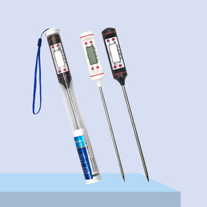 Food <b>Thermometer</b> Digital <b>Probe</b> Metal Extended Kitchen Measuring Tool Water Oil Temperature Detector - Product Image 1