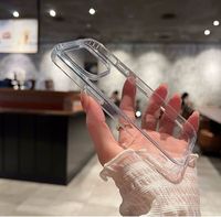 Coques de téléphone en TPU acrylique transparent anti-chute, ajustement slim, impression UV, coque rigide transparente pour iPhone 18 17 16 Pro Max