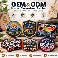 Écussons brodés personnalisés de qualité supérieure, avec bordure Merrow à haute densité de points, fils durables, thermocollants ou à coudre, fournisseur de logos sur mesure