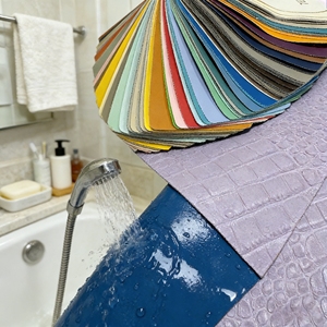 Tela de Tapicería de Cuero Sintético, Estampado Personalizado de Fútbol, para Sofás y <span class=keywords><strong>Maletas</strong></span>, Duradera, Ecológica, Cuero Sintético de PVC Rexine - Product Image 2