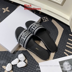 Sandalias Planas de Playa para Mujer, Primavera 2026, Modelo D Family, con Pedrería Bordada, Forro Transpirable y Ligero - Product Image 3