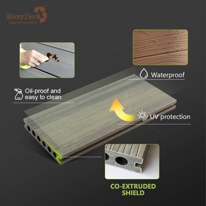 Conception moderne <span class=keywords><strong>de</strong></span> co-extrusion <span class=keywords><strong>de</strong></span> bois <span class=keywords><strong>de</strong></span> construction <span class=keywords><strong>en</strong></span> <span class=keywords><strong>plastique</strong></span> Installation par clic pour revêtement <span class=keywords><strong>de</strong></span> sol <span class=keywords><strong>de</strong></span> piscine Planche <span class=keywords><strong>de</strong></span> bois dur creuse extérieure brossée - Product Image 5