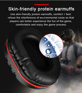 سماعات ألعاب سلكية 3.5 مم، سماعة رأس للألعاب بدون إلغاء الضوضاء، سماعة أذن مع التحكم في مستوى الصوت - Product Image 3