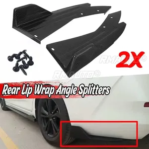 ดิฟฟิวเซอร์กันชนหลังรถยนต์ลายคาร์บอนไฟเบอร์ 2 ชิ้น สำหรับ Ford Mustang, Focus RS ST และ Fiesta - Product Image 1