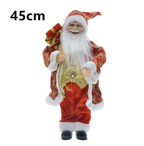 Nouvelle collection <span class=keywords><strong>de</strong></span> Noël : Figurines décoratives <span class=keywords><strong>de</strong></span> grand-père et grand-mère Père Noël <span class=keywords><strong>de</strong></span> 45 cm pour les arrangements <span class=keywords><strong>de</strong></span> scène festive - Product Image 2