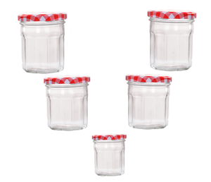 ขวดน้ำผึ้งทำจากแก้ว,ขวดโหลแก้วสำหรับใส่น้ำผึ้งพร้อมฝาโลหะ - Product Image 6
