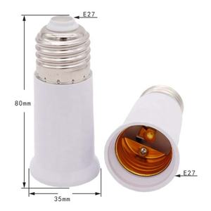ตัวแปลงฐานโคมไฟ E27เป็น E27 80มม., ตัวแปลงฐานโคมไฟเป็นโลหะสีขาวอเนกประสงค์ + ตัวขยายโคมไฟแปลงหลอดใดก็ได้ที่มีข้อต่อ E27 - Product Image 2