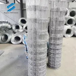 Hot Size 1m To 2.4m High Hot Dipped Galvanized Fixed Knot Fence/ Hinge Joint Field Cattle Fencing