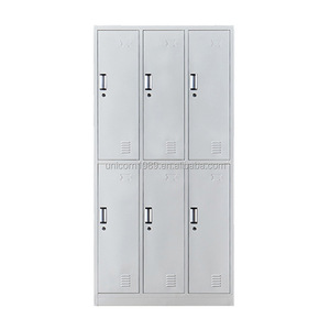 Colorido barato 6 puertas armario de acero estudiante gabinete de Metal para dormitorio natación para la venta - Product Image 4