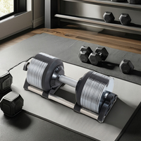 HL-ADDC-02 nouveau design 36kg ensemble de poids d'haltères réglables 1kg augmentation vente en gros d'équipement de fitness à usage domestique