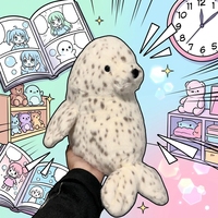 Peluche Super Douce 31 cm Style JC Version Haute UK Galumphous Seal Ultra Douce Esthétique Londonienne avec Base Lestée Anti-Stress Décorative