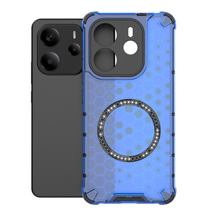 เคสโทรศัพท์แม่เหล็กกันกระแทกแบบรังผึ้งสี่มุมเคสคลุมด้านหลังแบบแม่เหล็กกันกระแทกสำหรับ Redmi Note 14 4G - Product Image 6