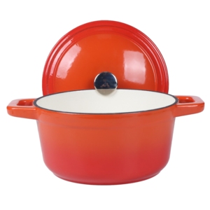 Conjunto antiadhesivo para Horno Holandés, lote De cazuela, olla De cocina, juego De utensilios De cocina De hierro fundido grande y pequeño con tapa - Product Image 3