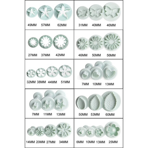 33-Piece Sugarcraft Flower Leaf bướm hình trái tim trang trí khuôn nhựa fondant công cụ bánh cookie pit tông Cutter - Product Image 2