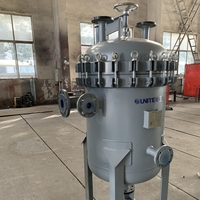 Filter Multi-Bag Unite U-DS-S Baru, Kapasitas Tinggi, Housing Filtrasi Cairan yang Dapat Disesuaikan, Laju Aliran 40-680m/h, Industri Skala Besar
