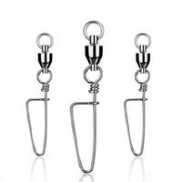 Swivel Bola Baja Anti Karat dengan Pengunci Coastlock, Cincin Las Kuat, Aksesoris Konektor Swivel Pancing