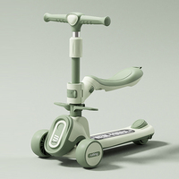 Trottinette auto-équilibrante pliable avec siège rotatif et détachable, lumières et musique, fabricant direct pour garçons et filles de 1 à 12 ans