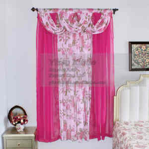 <span class=keywords><strong>Rideaux</strong></span> de luxe 5 pièces à motifs floraux, en polyester transparent avec œillets, pour <span class=keywords><strong>salon</strong></span> et chambre à coucher - Product Image 3